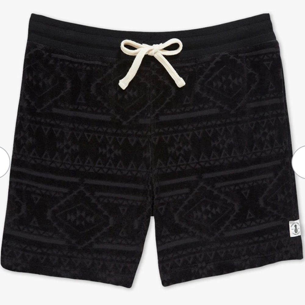Chubbies the Crop Circles Velour Black Drawstring 5.5" Lounge Frat Beach XXL New